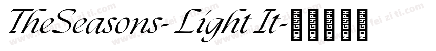 TheSeasons- Light It字体转换